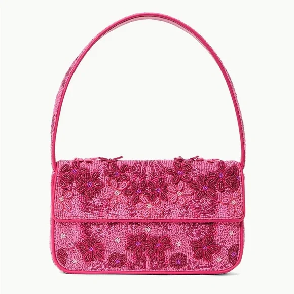 STAUD TOMMY BEADED BAG BLOSSOM GARDEN PARTY - Picture 1 of 14